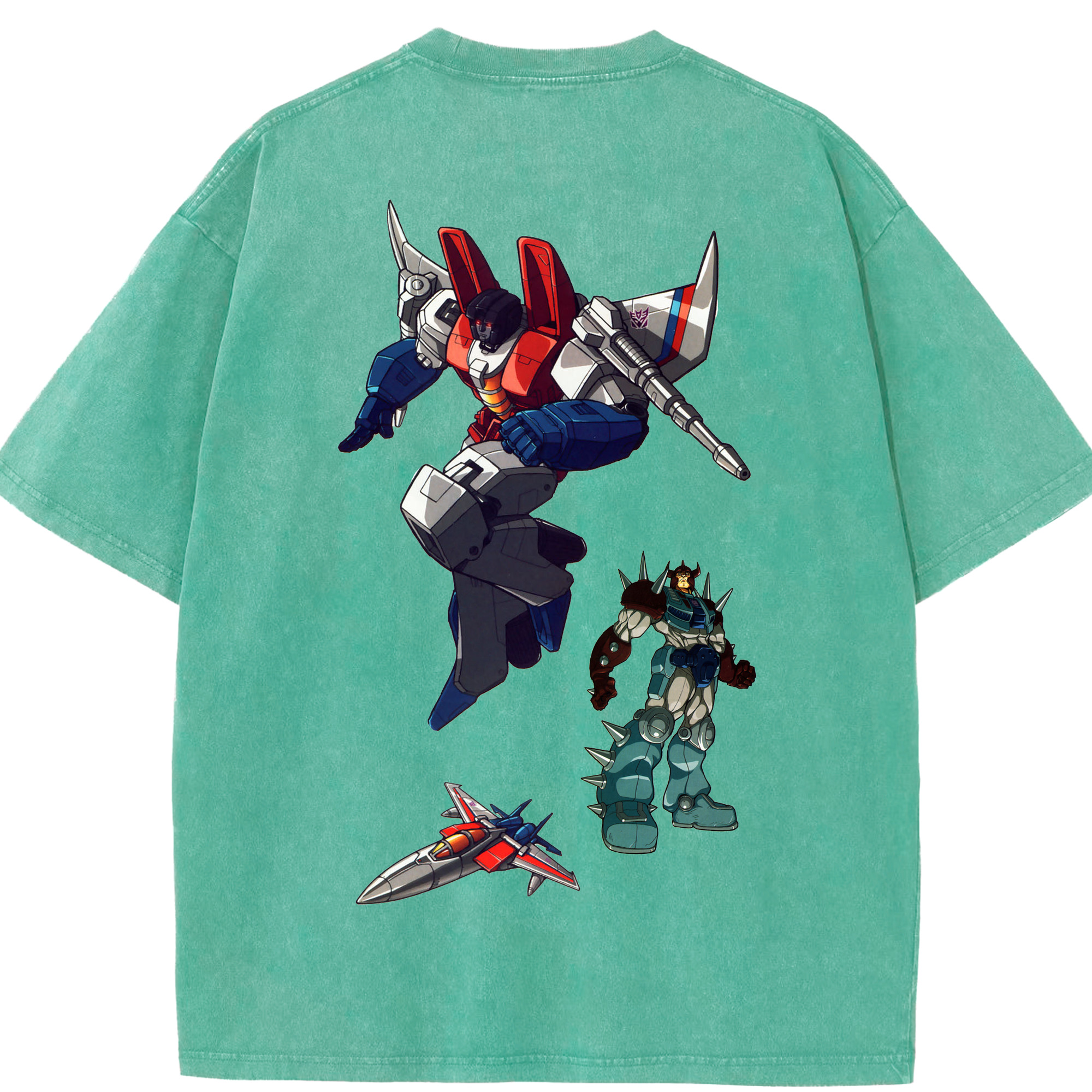 （画像用）  綿100% ヴィンテージ風 半袖Tシャツ（背面プリント）